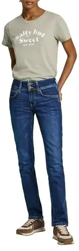 Produktbild: Pepe Jeans Damen Slim Lw Pl204729 Jeans, Blau (Denim-dp6), 32 W/30 L