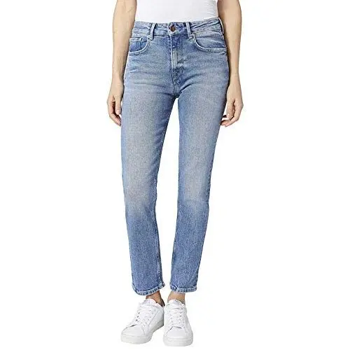 Produktbild: Pepe Jeans Damen Straight Jeans Mary, Blau (Archive Light Used 000), 24W / 30L