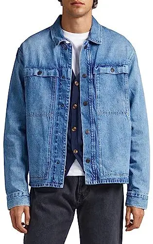 Produktbild: Pepe Jeans Herren Dunlop Jacket, Blue (Denim), S
