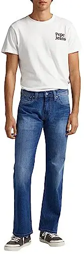 Produktbild: Pepe Jeans Herren Kingston Zip Jeans, Blau (Denim-gx3), 28W / 34L EU