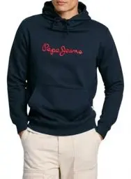Produktbild: Pepe Jeans Herren New Joe Hoodie Sweatshirt, Blau (Dulwich Blue), XL