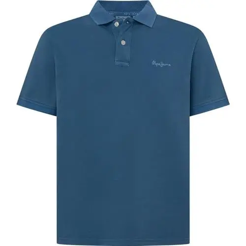 Produktbild: Pepe Jeans Herren New Oliver Gd Polo Shirt, Blue (Sea Blue), XXL