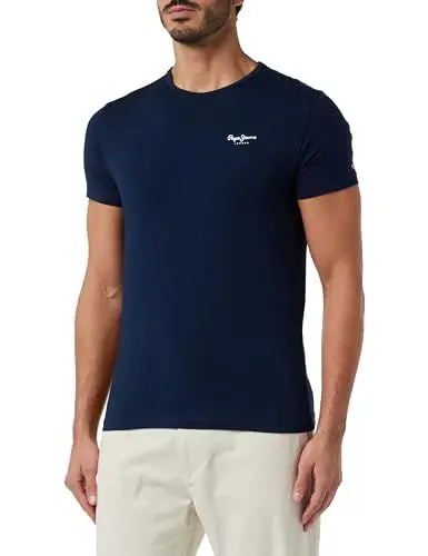 Produktbild: Pepe Jeans Herren Original Basic 3 N T-Shirt, Blau (Navy), L