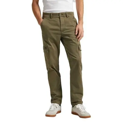 Produktbild: Pepe Jeans Herren Slim Cargohose PM211641 Trouser, Green (Military Green), 28W