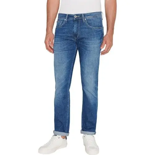 Produktbild: Pepe Jeans Herren Straight Jeans, Blau (Denim-HT4), 29W / 30L