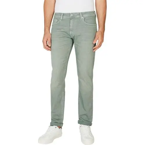 Produktbild: Pepe Jeans Herren Tapered PM207390 Jeans, Green (Palm Green), 36W / 34L