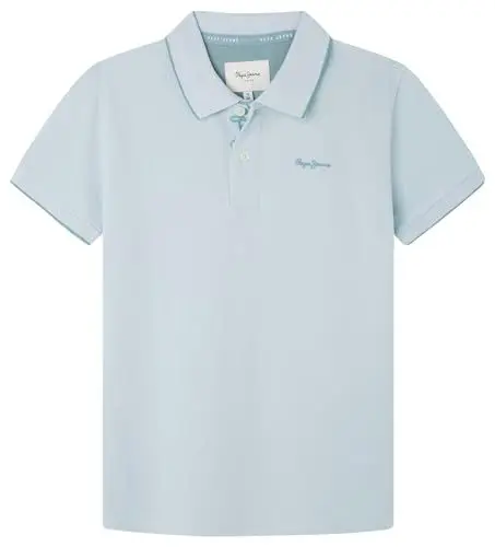 Produktbild: Pepe Jeans Jungen New Thor Polo, Blau (Stormy Sea Blue), 14 Jahre