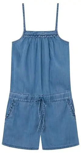 Produktbild: Pepe Jeans Shelly Jr Latzhose für Mädchen, Blau (Denim), 10 Jahre