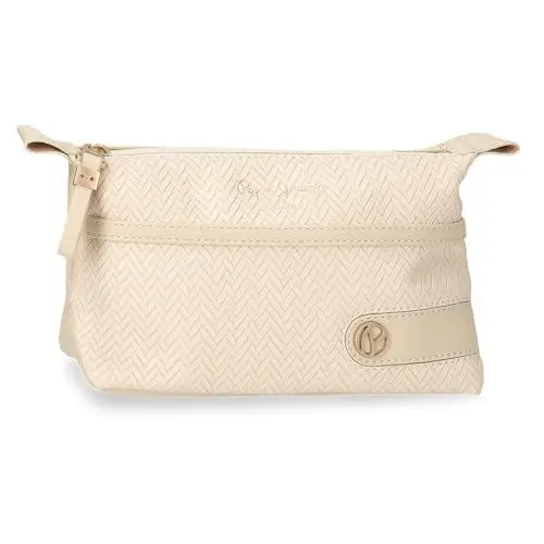 Produktbild: Pepe Jeans Sprig Casual Damenrucksack, Handtasche, Geldbörsen und Geldbörsen, RFID-System, Kunstleder von Joumma Bags, Beige, Talla única, Sprig Kulturbeutel