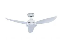 Produktbild: PEPEO - Raja Deckenventilator mit Beleuchtung | Sehr leiser Deckenventilator mit Fernbedienung und dimmbarer LED Beleuchtung. Ventilator Durchmesser 122 cm. Farbe: Weiß (Energieklasse F)