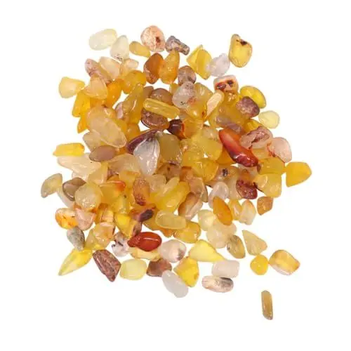 Produktbild: PEPLAYTAL 200g Gelbe Zierkies Irreguläre Dekosteine Für Aquarien Blumentöpfe Und Terrarien Wasserpflanzen Und Dekoration Polierte Oberfläche