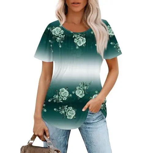 Produktbild: Peplum Top Langes T-Shirt Damen Tshirt Große Größen Damen Festliche Blusen Und Oberteile Ausgefallene Oberteile Damen Damen Tunika Große Größen Bluse 70Er Jahre Stil Damen Tunika Lässig