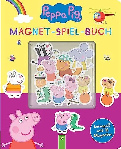 Produktbild: Peppa Pig Magnet-Spiel-Buch: Kreativer Lernspaß mit 16 Magneten für Kinder ab 4 Jahren