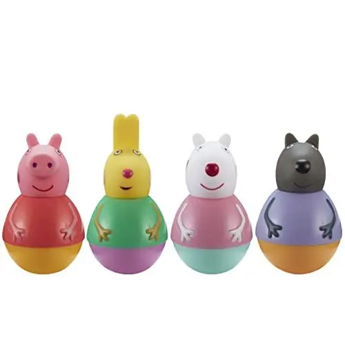 Produktbild: Peppa Pig Weebles Peppa & Friends Figure Pack, Chunky Moulded Figures Pack of 4, First Toy, Preschool Imaginative Play