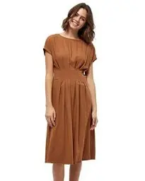 Produktbild: Peppercorn Damen Lenora Kleid aus Viskose Braun S