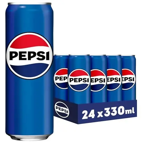 Produktbild: Pepsi Cola, Das Original von Pepsi, Koffeinhaltige Cola in der Dose, EINWEG Dose (24 x 0.33 l) (Verpackungsdesign kann abweichen)