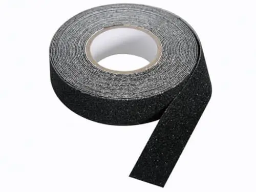 Produktbild: Perel Antirutsch-Klebeband, für den Innen und Außenbereich, große Klebkraft, für Treppen, 20 mm x 5 m, Schwarz