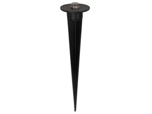 Produktbild: Perel Erdspieß für LED-Strahler, schwarz, 40 mm Durchmesser, 160 mm Höhe, 46 g, Aluminium