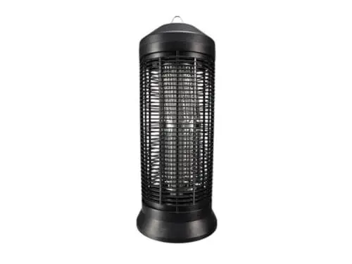 Produktbild: Perel Insektenvernichter, elektrisch, Hochspannungsgitter 4000 V, abnehmbare Auffangschale, 600 m², Schwarz