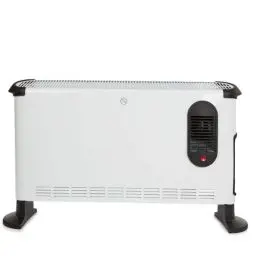 Produktbild: Perel Konvektor, Konvektor Heizung, Elektroheizung, elektrischer Konvektor, Heizgerät mit 3 Heizstufen für Räume bis 75 m³, für innen, Turbo Ventilator, Raumthermostat, 3000 W