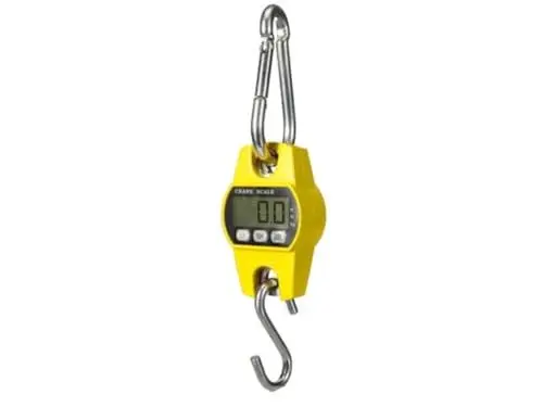Produktbild: Perel Kranwaage, digital, 300 g bis zu 300 kg, automatische Abschaltung, Tara-, Hold- und Kalibrierfunktion, separate LCD-Anzeige