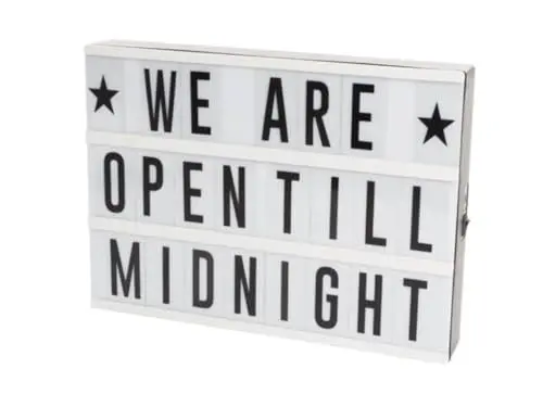 Produktbild: Perel LED-Leuchtkasten,USB,3x AAA,95 Buchstaben,10 Emojis,30 x 22 x 4,3 cm