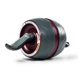Produktbild: Perfect Fitness 311076 Bauchtrainer Mit Knieschützer und Abroller/Laufrad, Fitnessgeräte für Zuhause, Schwarz