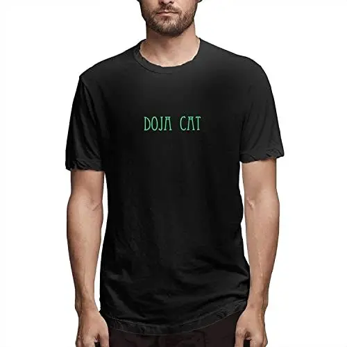 Produktbild: Perfect for U Doja Cat Men's Classic Design Fashion Trend Style Short Sleeve T-Shirt Black T-Shirts & Hemden(Small)