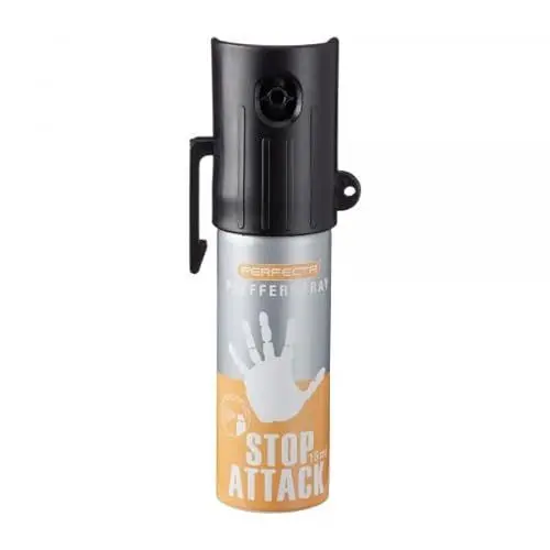 Produktbild: Perfecta Pfefferspray Stop Attack, Tierabwehrspray 15 ml, Abwehrspray ideal zur Selbstverteidigung, 2 m Sprühweite