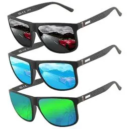 Produktbild: Perfectmiaoxuan Polarisierte Sonnenbrille Herren/Damen ·· Vintage/Klassisch/Elegant Brillengestell·· HD-Pilotobjektive·· Golf/Fahren/Angeln/Reisebrille/Outdoor-Sportarten Mode Sonnenbrille
