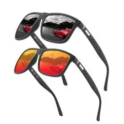 Produktbild: Perfectmiaoxuan Polarisierte Sonnenbrille Herren/Damen ·· Vintage/Klassisch/Elegant Brillengestell·· HD-Pilotobjektive·· Golf/Fahren/Angeln/Reisebrille/Outdoor-Sportarten Mode