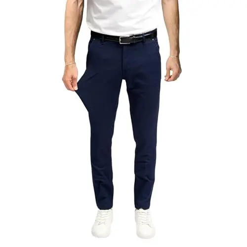 Produktbild: Performance Structure Pants Herren Navy (Größe 32W/32L) - Stilvolle Slim Fit Herren Hosen Stretch - Angenehme Männer Hosen für Business & Freizeit