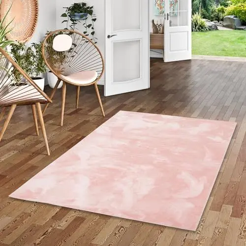 Produktbild: Pergamon Luxus Super Soft Wohnzimmer Kunstfell Teppich Pearl Einfarbig in Rund und Eckig