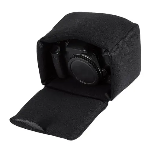 Produktbild: PerGar Kameratasche, Stoßfester DSLR-Kameratascheneinsatz, Kameratasche aus Samtmaterial, Vielseitiges Taschen-Organizer-Zubehör, für Alle Rucksäcke, Laptoptaschen und Trolleys(Schwarz)