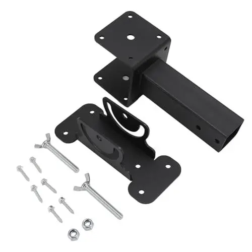 Produktbild: Pergola-Halterungen, robust, Verstellbarer Winkel und Richtung, Pergola-Set, Karbonstahl-Riser, Dach-Riser-Halterungen für Dach, Pergola, Pavillon, Terrassenabdeckung, Schwarz