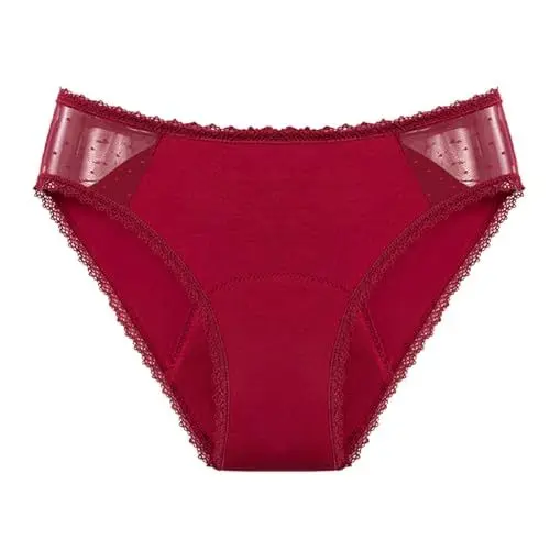 Produktbild: Perioden Bikinihosen für Damen High Waist Bikini Hose Perioden Hose zum Schwimmen Auslaufsichere Strömungsabsorption Badehose für Periode, Postpartum, Erholung Period Swimwear Baumwolle