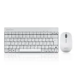 Produktbild: Perixx PERIDUO-712, Kabelloses Mini Tastatur und Maus Set - Minigröße - mit Nano Receiver - 2.4Gh - Weiß - Leicht und Klein