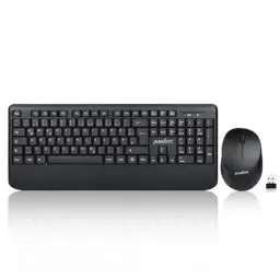 Produktbild: Perixx PERIDUO-714, Kabelloses Standard Vollformat Tastatur mit Nummernblock und Maus Desktop Set, 2,4 GHz Funkverbindung, Schwarz, DE QWERTZ