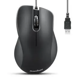 Produktbild: Perixx PERIMICE-221U Kabelgebundene Ergonomische USB-Maus - Optisches Design mit 1000 DPI - 1,5 Meter Kabel - Schwarz