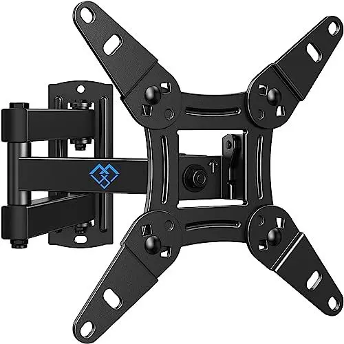 Produktbild: PERLESMITH TV Wandhalterung, Schwenkbare Neigbare Wandhalterung Fernseher für 13-42 Zoll Flach & Curved Fernseher oder Monitor bis zu 20kg, max.VESA 200x200mm