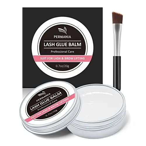 Produktbild: PERMANIA Wimpernlifting Kleber, Augenbrauen Kleber, Kleber für Wimpernlifting und Geschmack nach Weißem Pfirsich Trocknender Tilakleber -20g