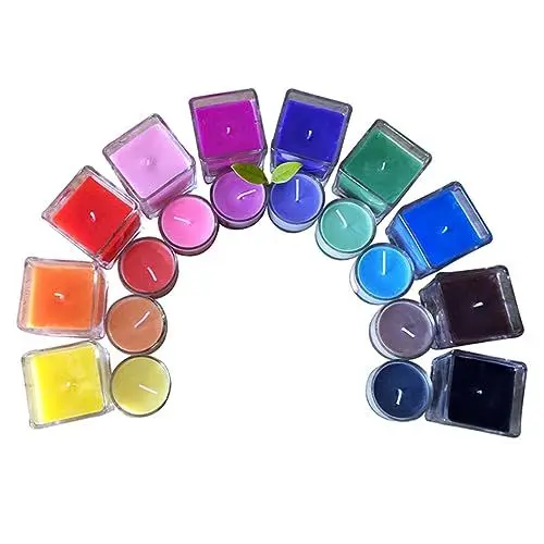 Produktbild: PERSELOSO 2 Stück Kerzen farbstoff Kerze mit Wachsfarbe Farbstoffflocken natürlich Kerzendüfte Kerzenherstellung Kit Kerzenzubehör kerzenherstellung farbstoff Kerze selber machen Hand Kerze