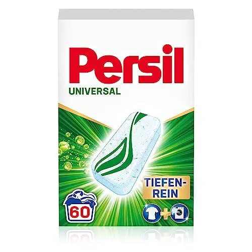 Produktbild: Persil Power Bars Universal Waschmittel (60 Waschladungen), vordosiertes Vollwaschmittel mit biologisch abbaubarem Schutzfilm, für reine Wäsche & hygienische Frische für die Maschine