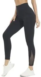 Produktbild: Persit Sport Leggings Damen, Sporthose Yogahose Laufhose Yoga Leggins Tights Sportleggins für Damen Onyxschwarz-Size 36 (Herstellergröße: S)