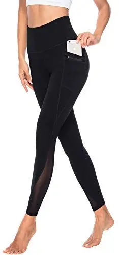 Produktbild: Persit Yoga Leggings Damen, Sporthose Yogahose Sport Leggins Tights für Damen, 38(M), Schwarz