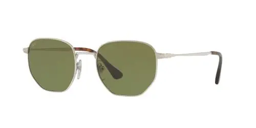 Produktbild: PERSOL Herren 0Po2446S 518/4E 52 Sonnenbrille, Silber (Silver/Green)