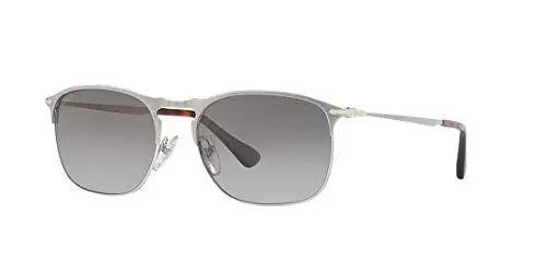 Produktbild: PERSOL Herren 0Po7359S 1068M3 55 Sonnenbrille, Silber (Matte Silver/Silver/Gradientgreenpolar)
