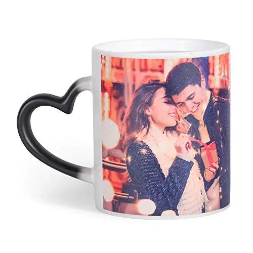 Produktbild: Personifizieren Foto Farbwechsel Kaffeetassen Benutzerdefinierte Foto Zaubertasse , Personalisierte DIY-Druck Keramik Farbwechsel Tasse - fügen Sie Ihre Fotos und Text