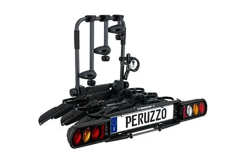 Produktbild: Peruzzo 708/3 Pure Instinct 3 Fahrradträger Anhängerkupplung 3 Fahrrad, schwarz, 100 x 80 x 70 cm