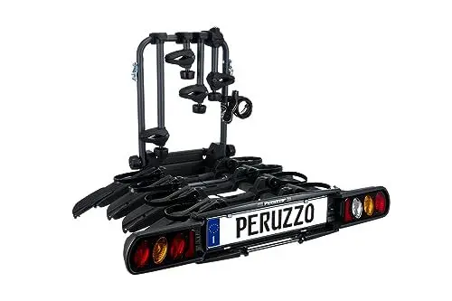 Produktbild: Peruzzo PZ708-4 708/4 Pure Instinct 4 Fahrradträger Anhängerkupplung 4 Fahrrad, schwarz, 100 x 80 x 70 cm